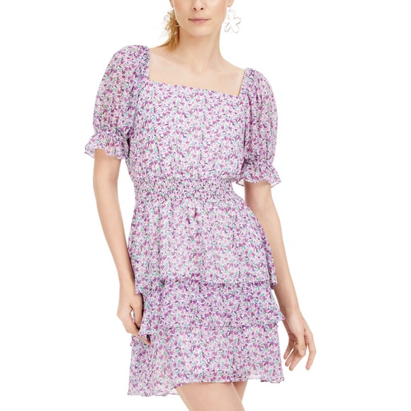 leyden Dresses & Skirts - Leyden purple chiffon dress
